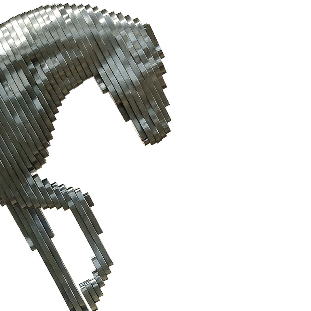 Hand Crafted Original Stainless Steel Horse Artwork 20240061 - Artwork - ebarza Furniture UAE | Shop Modern Furniture in Abu Dhabi & Dubai - مفروشات ايبازرا في الامارات | تسوق اثاث عصري وديكورات مميزة في دبي وابوظبي