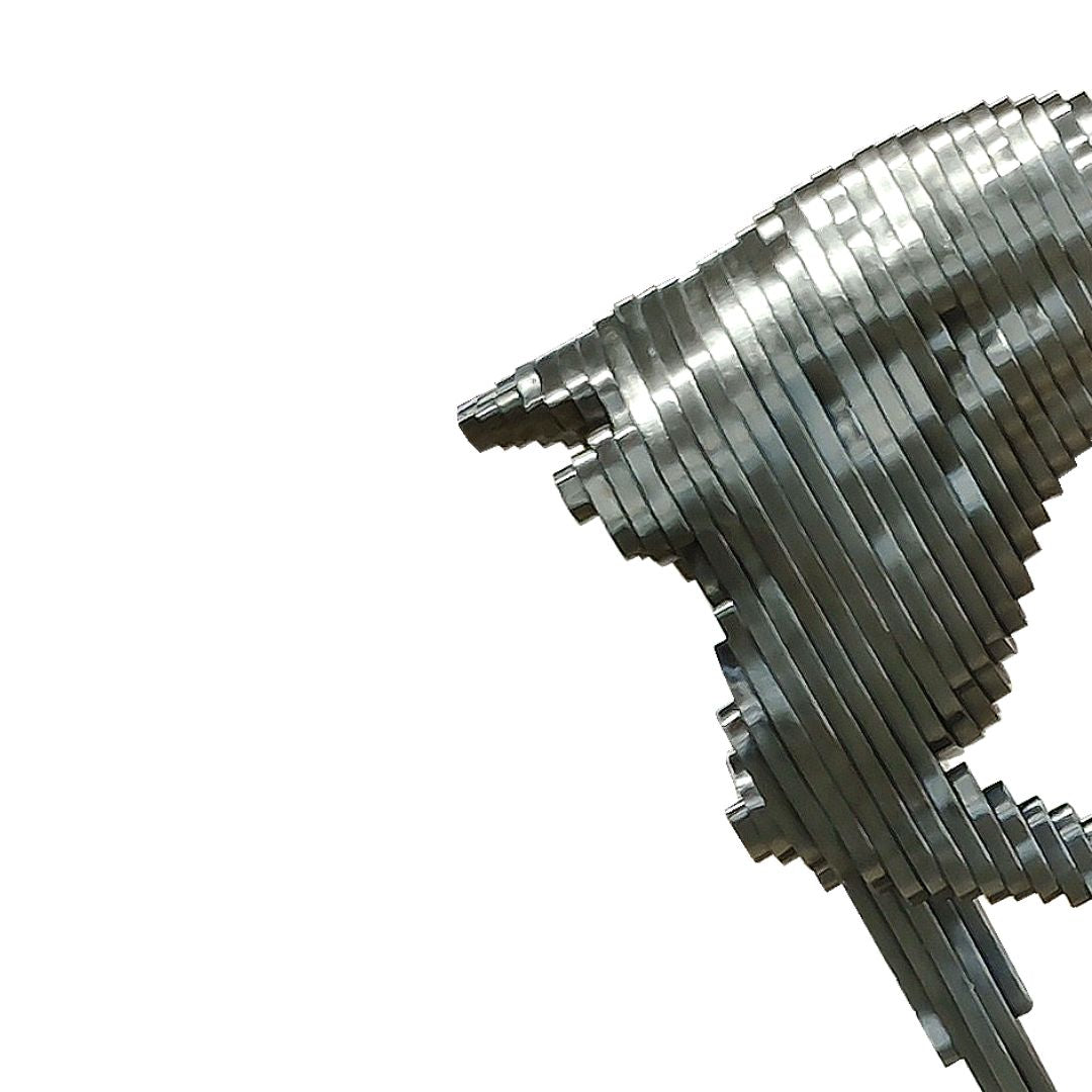 Hand Crafted Original Stainless Steel Horse Artwork 20240061 - Artwork - ebarza Furniture UAE | Shop Modern Furniture in Abu Dhabi & Dubai - مفروشات ايبازرا في الامارات | تسوق اثاث عصري وديكورات مميزة في دبي وابوظبي