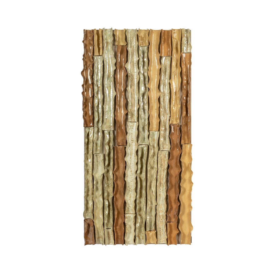 Handmade Ceramic Wall Art - 2403H0108-W820*H1100-86859090 - Artwork - ebarza Furniture UAE | Shop Modern Furniture in Abu Dhabi & Dubai - مفروشات ايبازرا في الامارات | تسوق اثاث عصري وديكورات مميزة في دبي وابوظبي