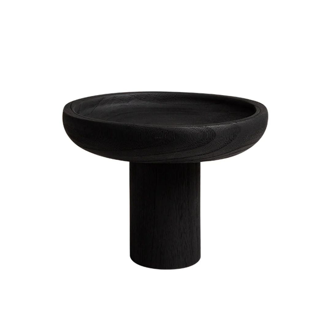 High-Legged Wooden Fruit Bowl-Black FB-MC23010B - Bowls - ebarza Furniture UAE | Shop Modern Furniture in Abu Dhabi & Dubai - مفروشات ايبازرا في الامارات | تسوق اثاث عصري وديكورات مميزة في دبي وابوظبي