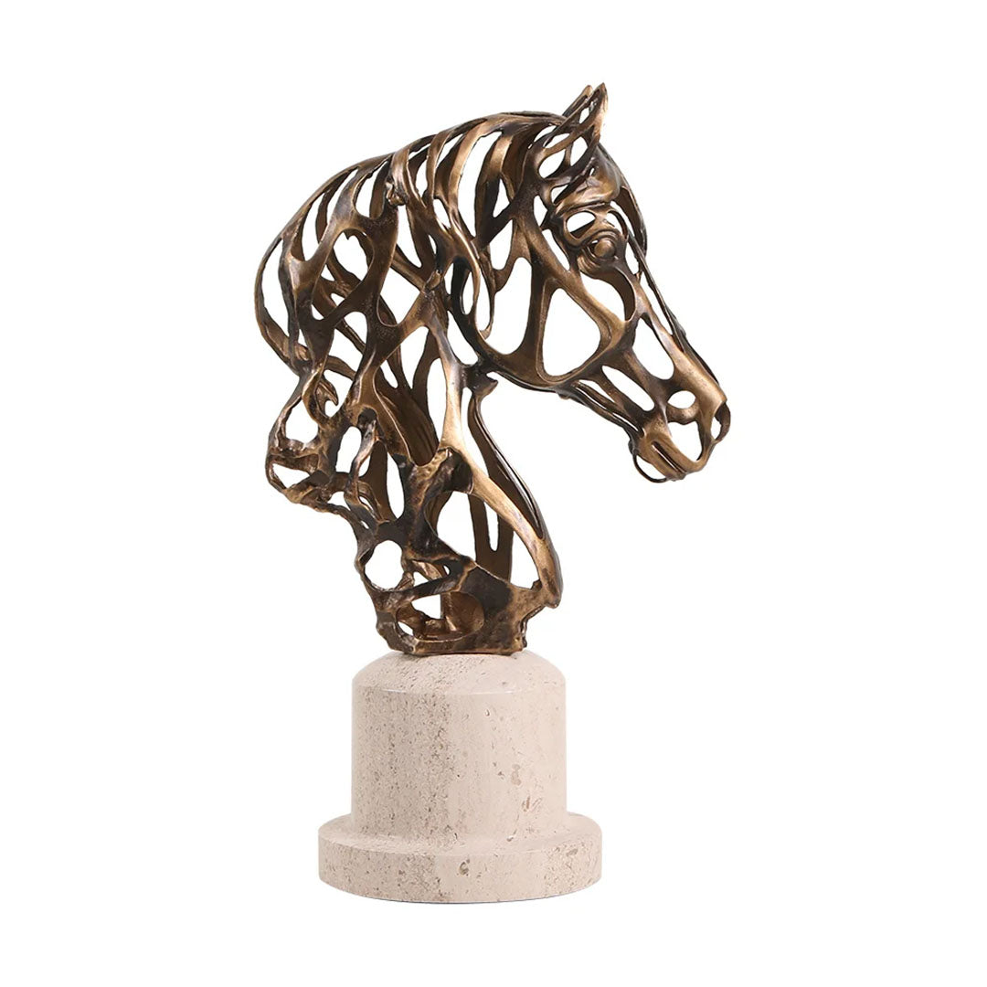 Horse Head Statue Sculpture - KA4130 - Home Decor Figurines - ebarza Furniture UAE | Shop Modern Furniture in Abu Dhabi & Dubai - مفروشات ايبازرا في الامارات | تسوق اثاث عصري وديكورات مميزة في دبي وابوظبي