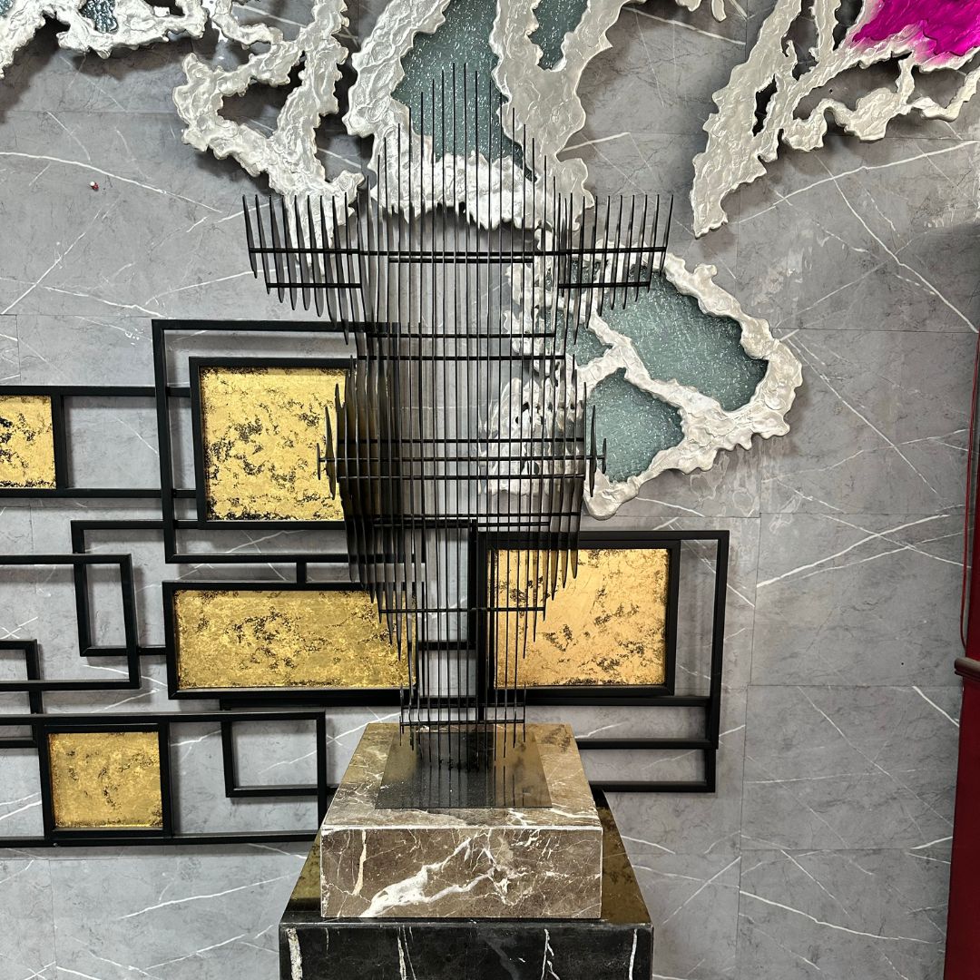Pre-order 65 Days Delivery Hourse Head Hand Crafted Stainless Steel Table Artwork BJ20250004 - Artwork - ebarza Furniture UAE | Shop Modern Furniture in Abu Dhabi & Dubai - مفروشات ايبازرا في الامارات | تسوق اثاث عصري وديكورات مميزة في دبي وابوظبي