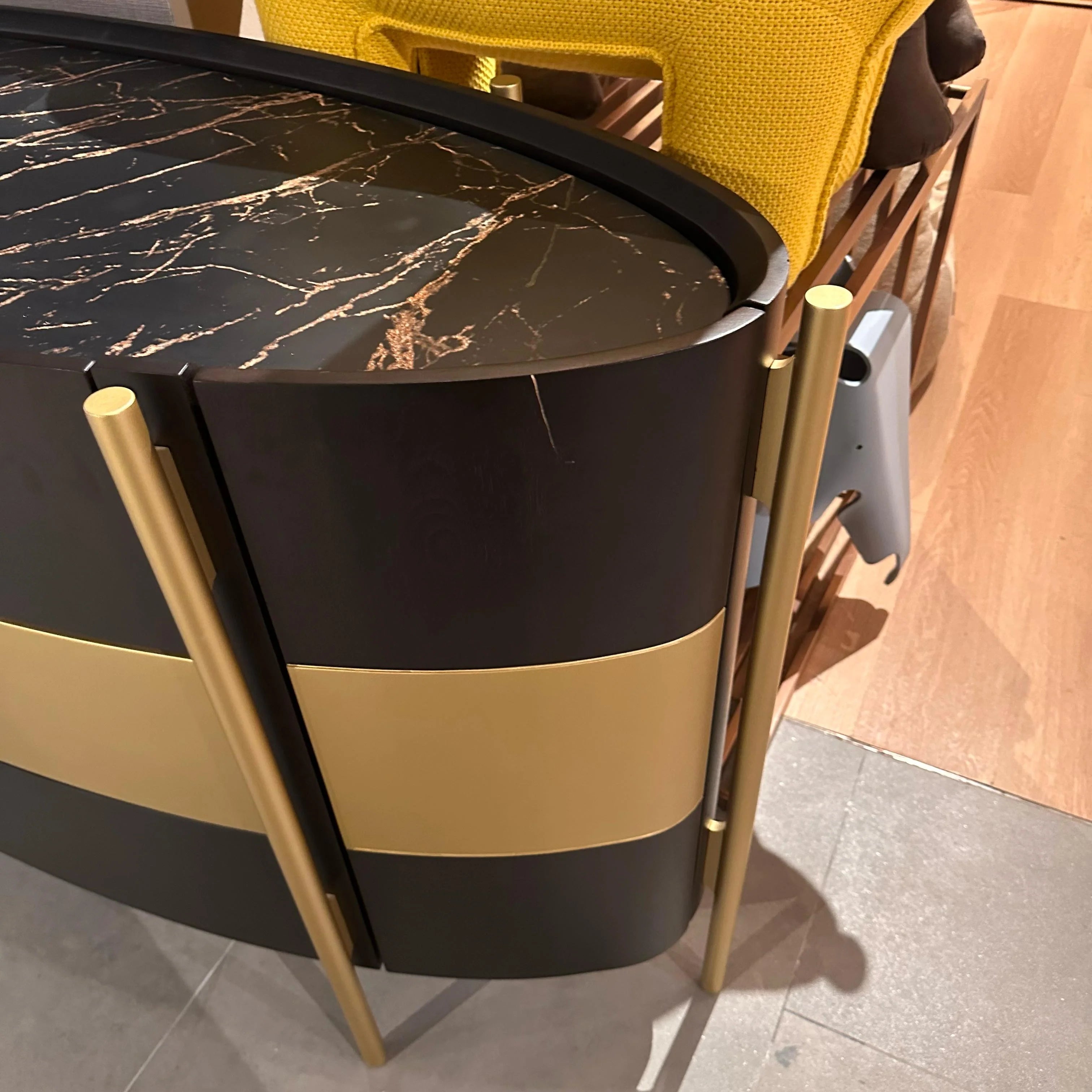 Display Item - VEGA CHEST OF DRAWERS Dresser 158cm SIFVEG001/ Gold Walnut-YAS - DISPLAY ITEM - ebarza Furniture UAE | Shop Modern Furniture in Abu Dhabi & Dubai - مفروشات ايبازرا في الامارات | تسوق اثاث عصري وديكورات مميزة في دبي وابوظبي