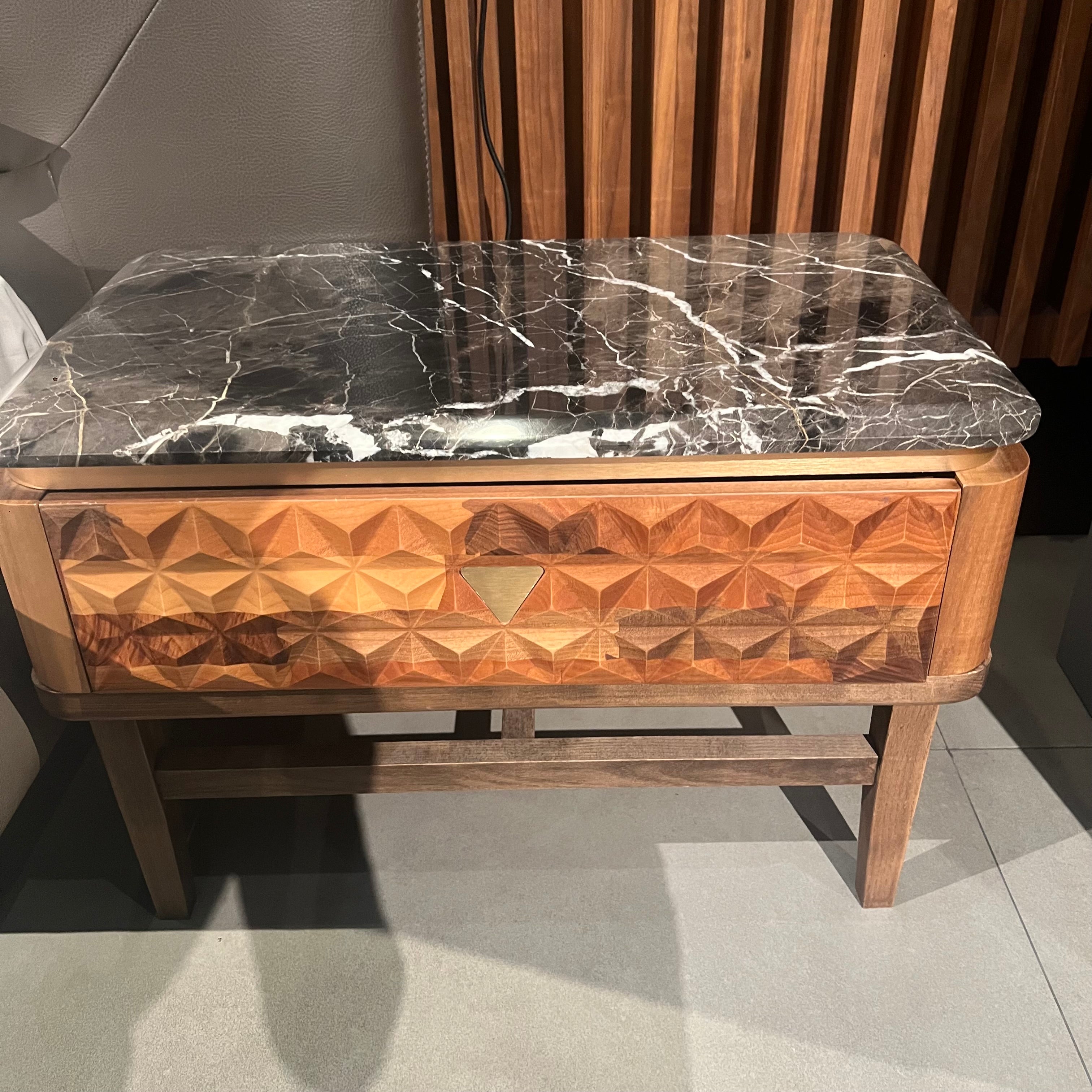 Display Item - 2X Zen Bedside Table Zen001-Sidetable-Nakheel - DISPLAY ITEM - ebarza Furniture UAE | Shop Modern Furniture in Abu Dhabi & Dubai - مفروشات ايبازرا في الامارات | تسوق اثاث عصري وديكورات مميزة في دبي وابوظبي