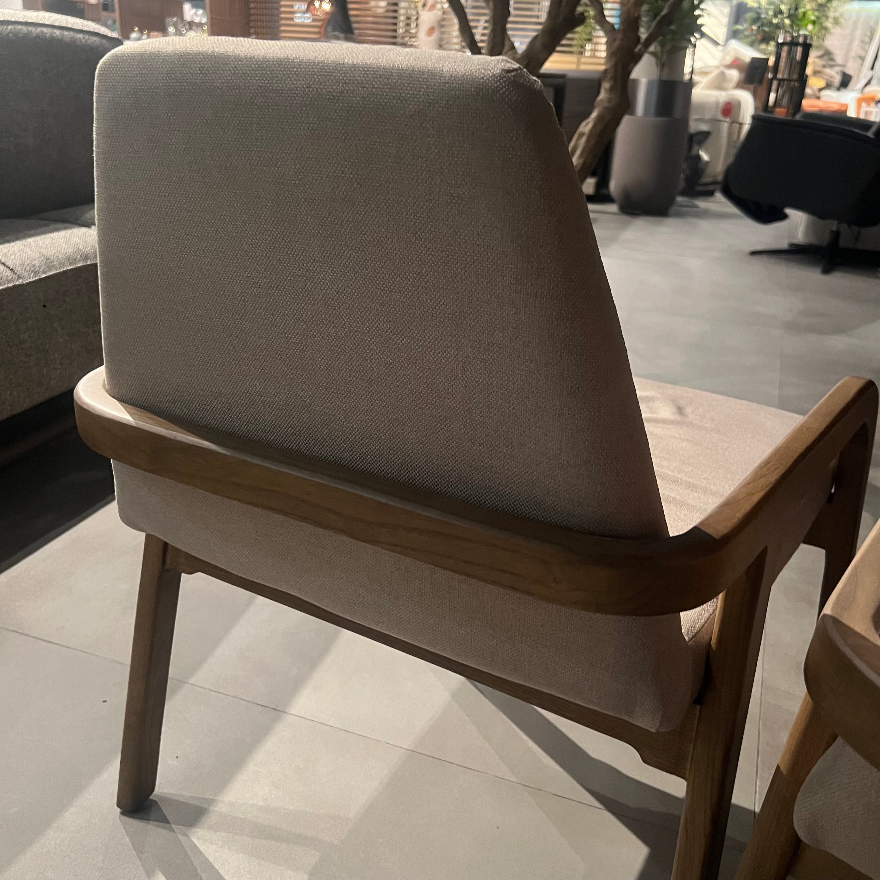Display Item - Natura Solid Ash Wood Lounge Chair Naturalounge-W-28903 Lowarm Nakheel - DISPLAY ITEM - ebarza Furniture UAE | Shop Modern Furniture in Abu Dhabi & Dubai - مفروشات ايبازرا في الامارات | تسوق اثاث عصري وديكورات مميزة في دبي وابوظبي