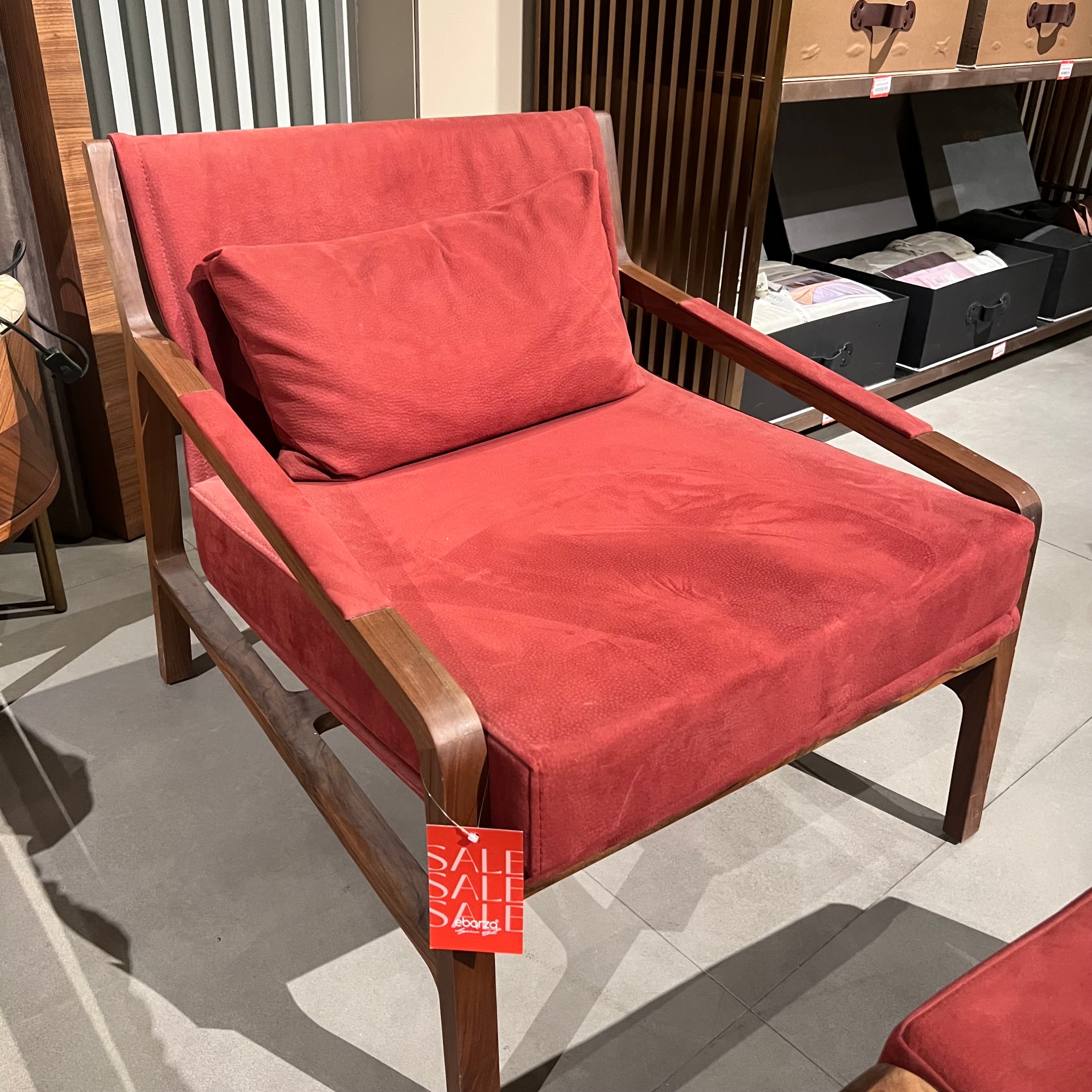 Display Item - Nordic Solid Wood Lounge Chair And Ottoman Nordic-001-R(Rose Berger)Nakheel - DISPLAY ITEM - ebarza Furniture UAE | Shop Modern Furniture in Abu Dhabi & Dubai - مفروشات ايبازرا في الامارات | تسوق اثاث عصري وديكورات مميزة في دبي وابوظبي
