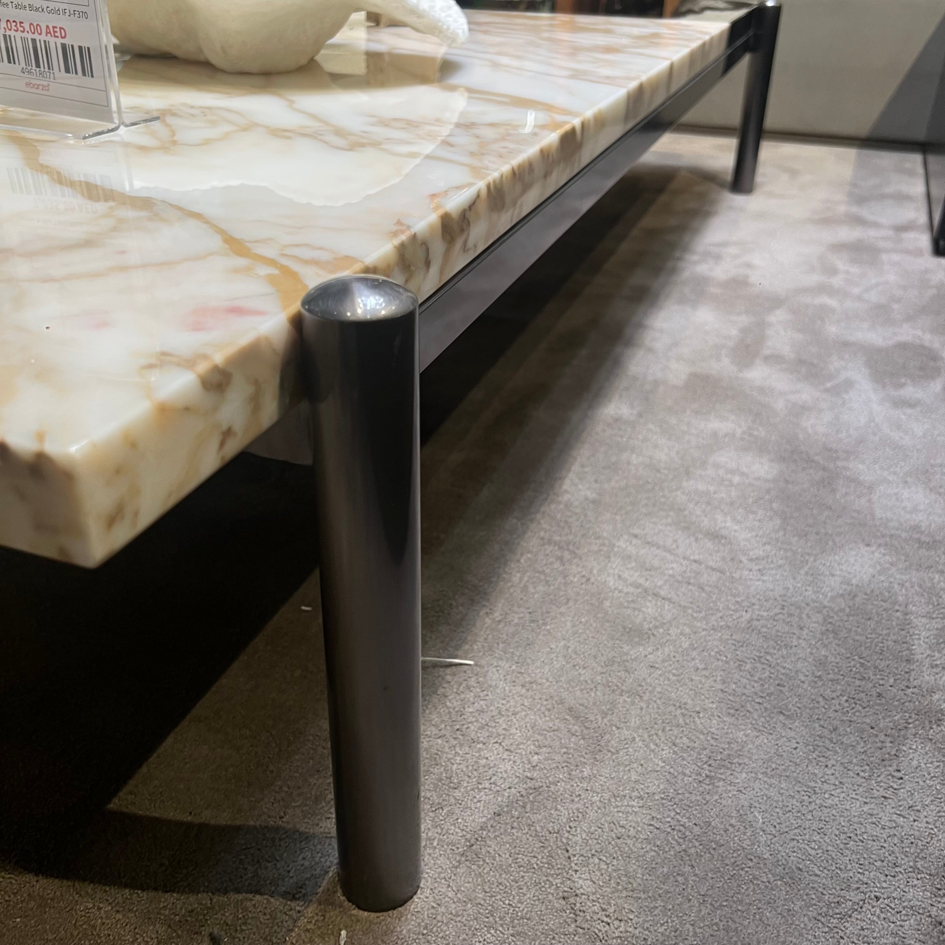 Display Item - Lauren coffee Table Black Gold IFJ-F370 Nakheel - DISPLAY ITEM - ebarza Furniture UAE | Shop Modern Furniture in Abu Dhabi & Dubai - مفروشات ايبازرا في الامارات | تسوق اثاث عصري وديكورات مميزة في دبي وابوظبي