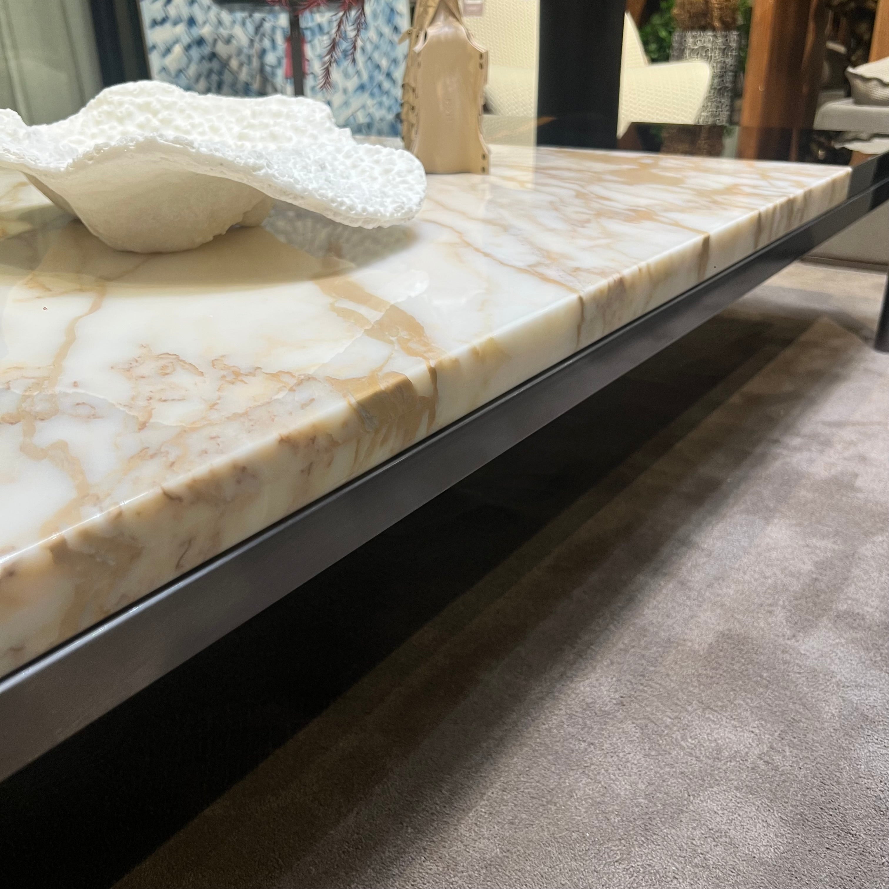 Display Item - Lauren coffee Table Black Gold IFJ-F370 Nakheel - DISPLAY ITEM - ebarza Furniture UAE | Shop Modern Furniture in Abu Dhabi & Dubai - مفروشات ايبازرا في الامارات | تسوق اثاث عصري وديكورات مميزة في دبي وابوظبي