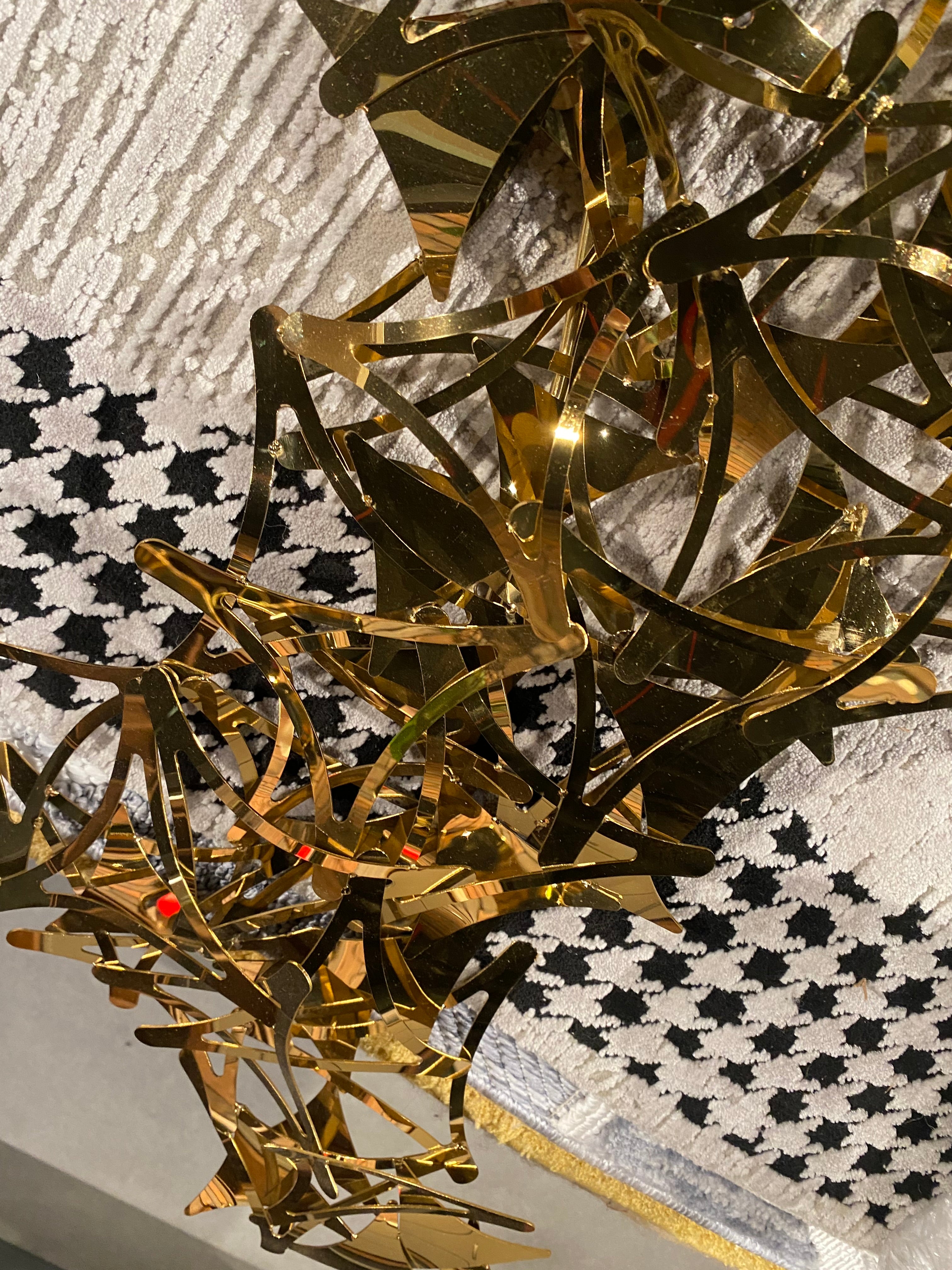 Display Item - Golden Stars Handcrafted Stainless Steel Artwork Z08021- Bg202032-Nakheel - DISPLAY ITEM - ebarza Furniture UAE | Shop Modern Furniture in Abu Dhabi & Dubai - مفروشات ايبازرا في الامارات | تسوق اثاث عصري وديكورات مميزة في دبي وابوظبي