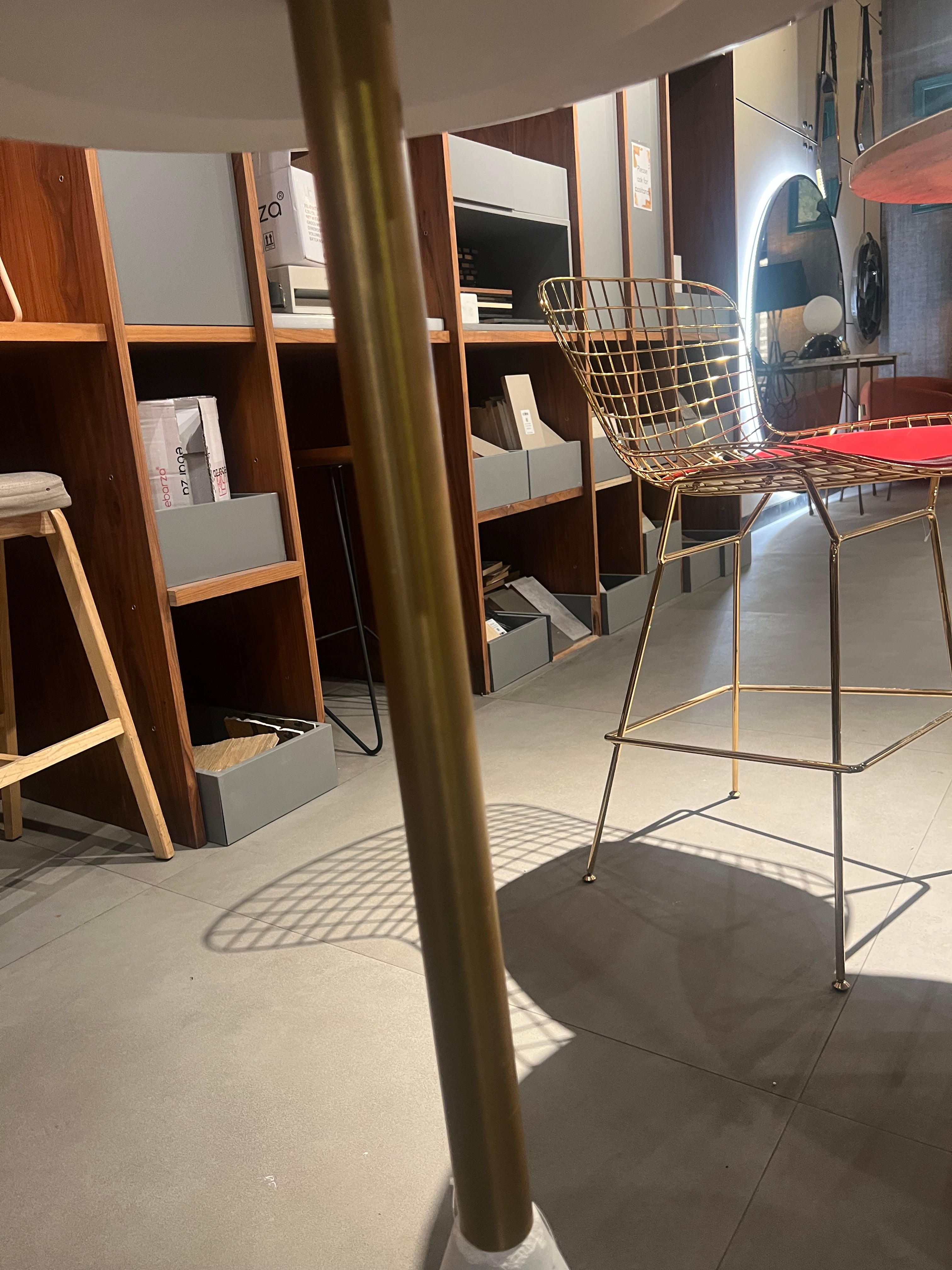 Display Item - Madrid Natural Marble Bar Table St8644-60B-We Nakheel - DISPLAY ITEM - ebarza Furniture UAE | Shop Modern Furniture in Abu Dhabi & Dubai - مفروشات ايبازرا في الامارات | تسوق اثاث عصري وديكورات مميزة في دبي وابوظبي