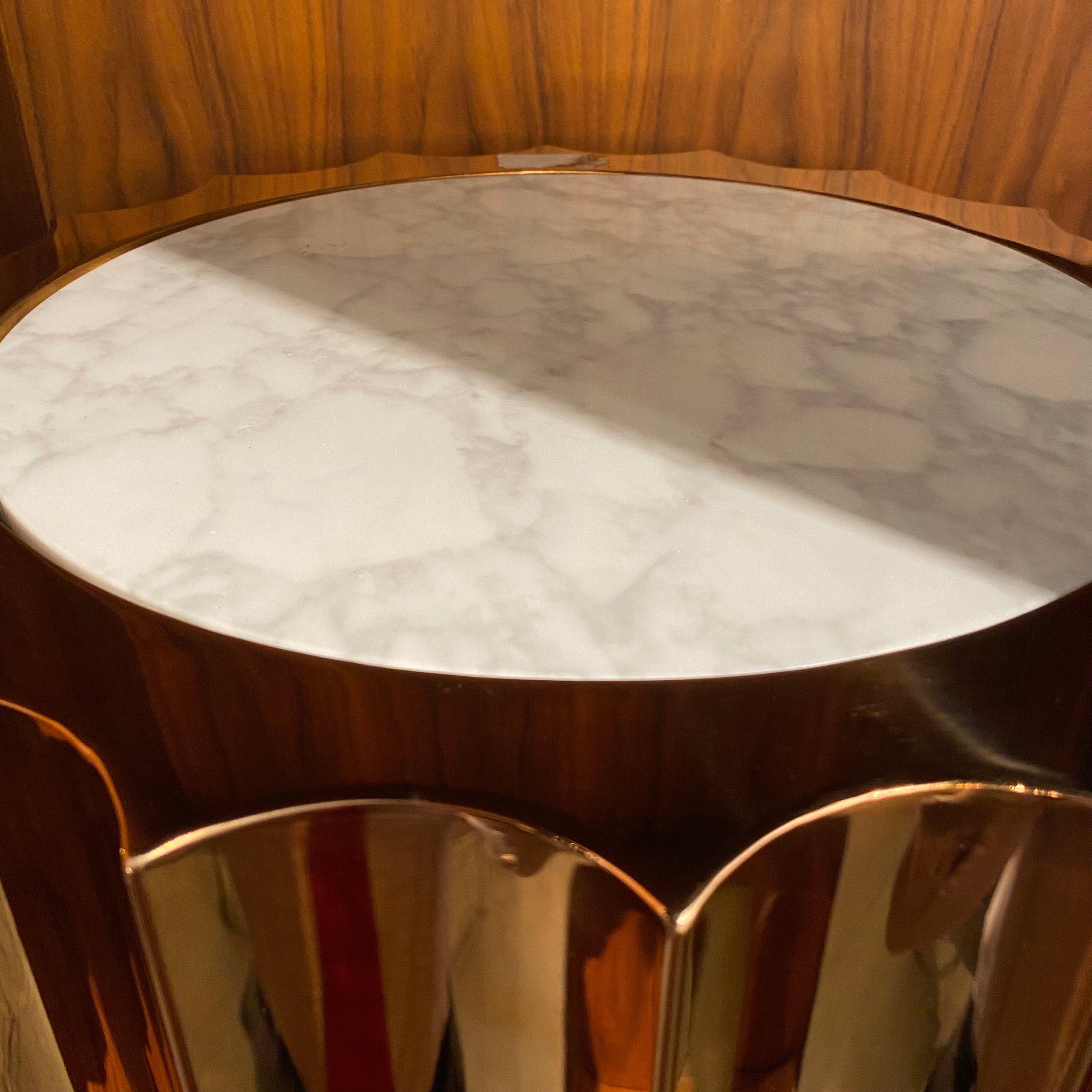 Display Item - Forlì Natural Marble Side Table Tg-01-1-RgNakheel - DISPLAY ITEM - ebarza Furniture UAE | Shop Modern Furniture in Abu Dhabi & Dubai - مفروشات ايبازرا في الامارات | تسوق اثاث عصري وديكورات مميزة في دبي وابوظبي