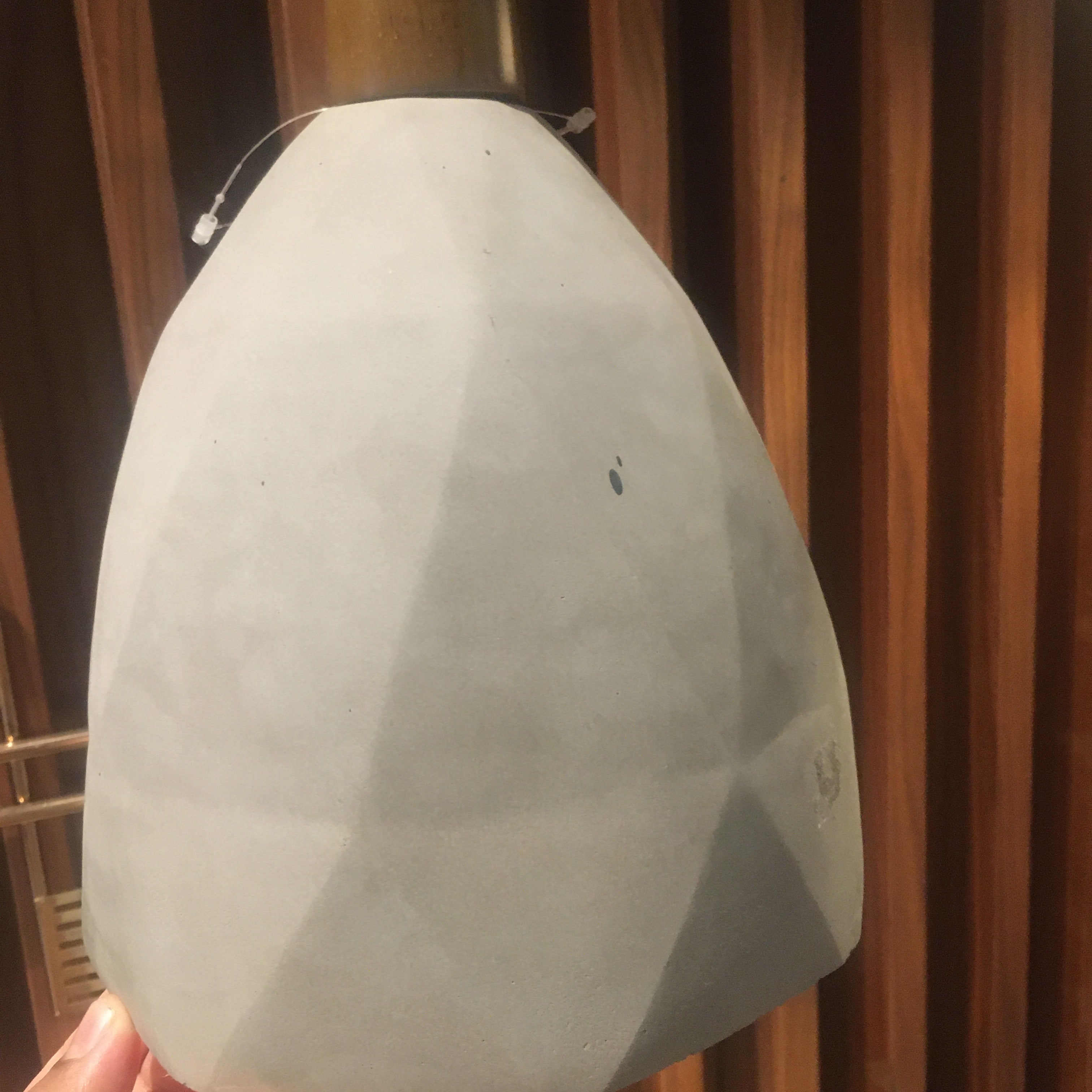 Display Item - Convex Concrete And Wood Lamp Large Bpmt11-W-XlNakheel - DISPLAY ITEM - ebarza Furniture UAE | Shop Modern Furniture in Abu Dhabi & Dubai - مفروشات ايبازرا في الامارات | تسوق اثاث عصري وديكورات مميزة في دبي وابوظبي