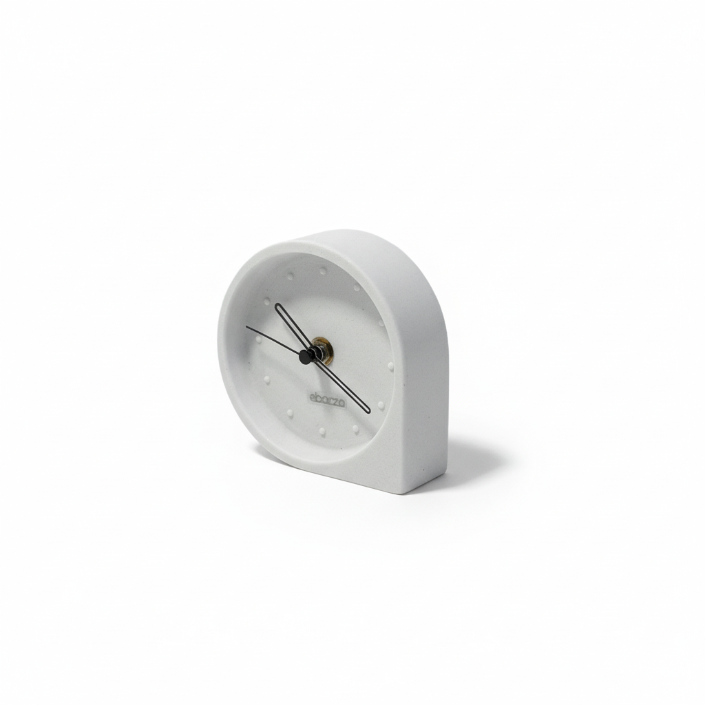 Ivory White Water Drop Desk Clock TCD284 - Clocks - ebarza Furniture UAE | Shop Modern Furniture in Abu Dhabi & Dubai - مفروشات ايبازرا في الامارات | تسوق اثاث عصري وديكورات مميزة في دبي وابوظبي