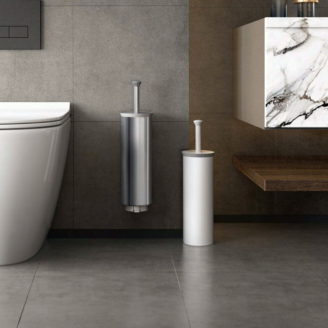MT-matt Steel Toilet Brush JH-812 - Bathroom Accessories - ebarza Furniture UAE | Shop Modern Furniture in Abu Dhabi & Dubai - مفروشات ايبازرا في الامارات | تسوق اثاث عصري وديكورات مميزة في دبي وابوظبي