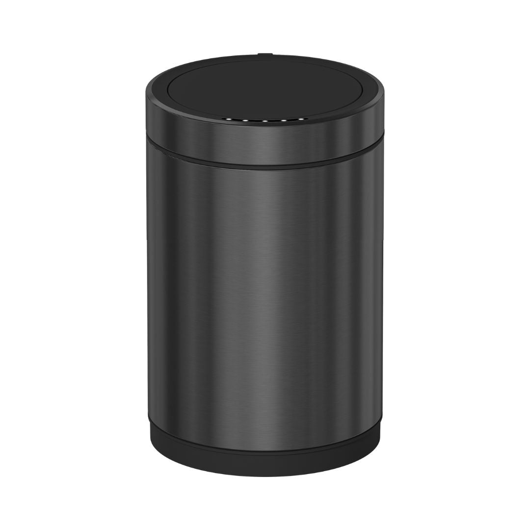 Sensor Brushed Black Bin JH-8822-BLCK - Bathroom Accessories - ebarza Furniture UAE | Shop Modern Furniture in Abu Dhabi & Dubai - مفروشات ايبازرا في الامارات | تسوق اثاث عصري وديكورات مميزة في دبي وابوظبي