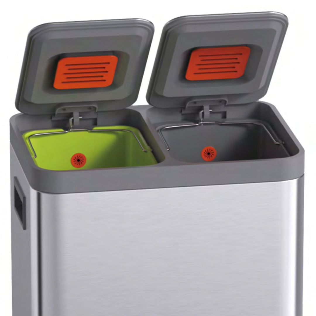 Brushed black Pedal Bin JH-8869 - Bathroom Accessories - ebarza Furniture UAE | Shop Modern Furniture in Abu Dhabi & Dubai - مفروشات ايبازرا في الامارات | تسوق اثاث عصري وديكورات مميزة في دبي وابوظبي