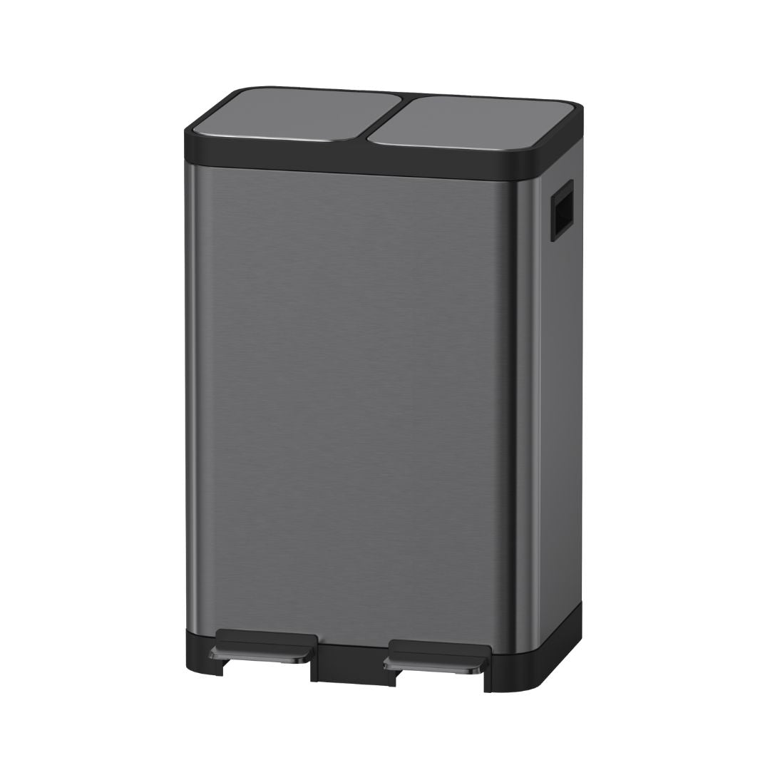 Brushed black Pedal Bin JH-8869 - Bathroom Accessories - ebarza Furniture UAE | Shop Modern Furniture in Abu Dhabi & Dubai - مفروشات ايبازرا في الامارات | تسوق اثاث عصري وديكورات مميزة في دبي وابوظبي