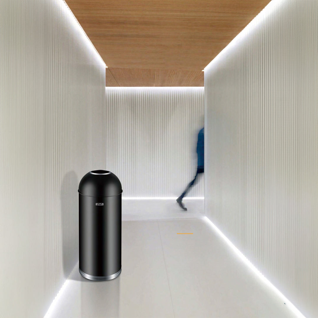 Bin For Lobbies JH-8876-BLK - Bathroom Accessories - ebarza Furniture UAE | Shop Modern Furniture in Abu Dhabi & Dubai - مفروشات ايبازرا في الامارات | تسوق اثاث عصري وديكورات مميزة في دبي وابوظبي