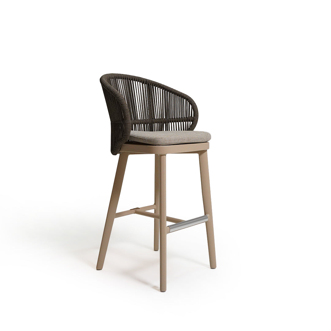 JUMBO INDOOR/OUTDOOR BARSTOOL WITH SEAT CUSHION KC8607N18ROP - Bar Stools - ebarza Furniture UAE | Shop Modern Furniture in Abu Dhabi & Dubai - مفروشات ايبازرا في الامارات | تسوق اثاث عصري وديكورات مميزة في دبي وابوظبي