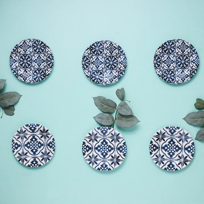 Karaca Blue 6 Piece Cake Set 19 cm 153.03.06.9226 - Cake Sets - ebarza Furniture UAE | Shop Modern Furniture in Abu Dhabi & Dubai - مفروشات ايبازرا في الامارات | تسوق اثاث عصري وديكورات مميزة في دبي وابوظبي