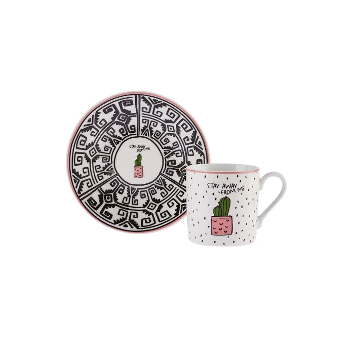 Karaca Cactus Set of 6 Coffee Cups 80 ml 153.03.05.0283 -  Coffee Sets - ebarza Furniture UAE | Shop Modern Furniture in Abu Dhabi & Dubai - مفروشات ايبازرا في الامارات | تسوق اثاث عصري وديكورات مميزة في دبي وابوظبي