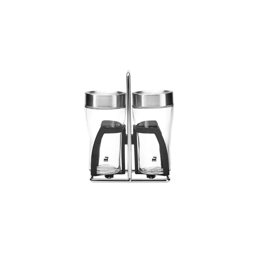 Karaca Danica 2 Piece Glass Salt and Pepper Shaker, 100ml, Grey 153.03.08.3012 - Spice Sets - ebarza Furniture UAE | Shop Modern Furniture in Abu Dhabi & Dubai - مفروشات ايبازرا في الامارات | تسوق اثاث عصري وديكورات مميزة في دبي وابوظبي