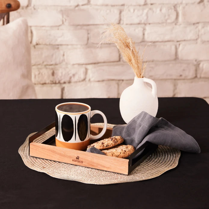 Karaca Ellipse Mug 360 Ml Black 153.09.01.2787 - Mugs - ebarza Furniture UAE | Shop Modern Furniture in Abu Dhabi & Dubai - مفروشات ايبازرا في الامارات | تسوق اثاث عصري وديكورات مميزة في دبي وابوظبي