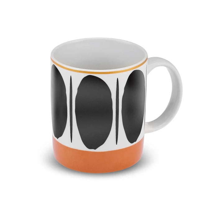 Karaca Ellipse Mug 360 Ml Black 153.09.01.2787 - Mugs - ebarza Furniture UAE | Shop Modern Furniture in Abu Dhabi & Dubai - مفروشات ايبازرا في الامارات | تسوق اثاث عصري وديكورات مميزة في دبي وابوظبي