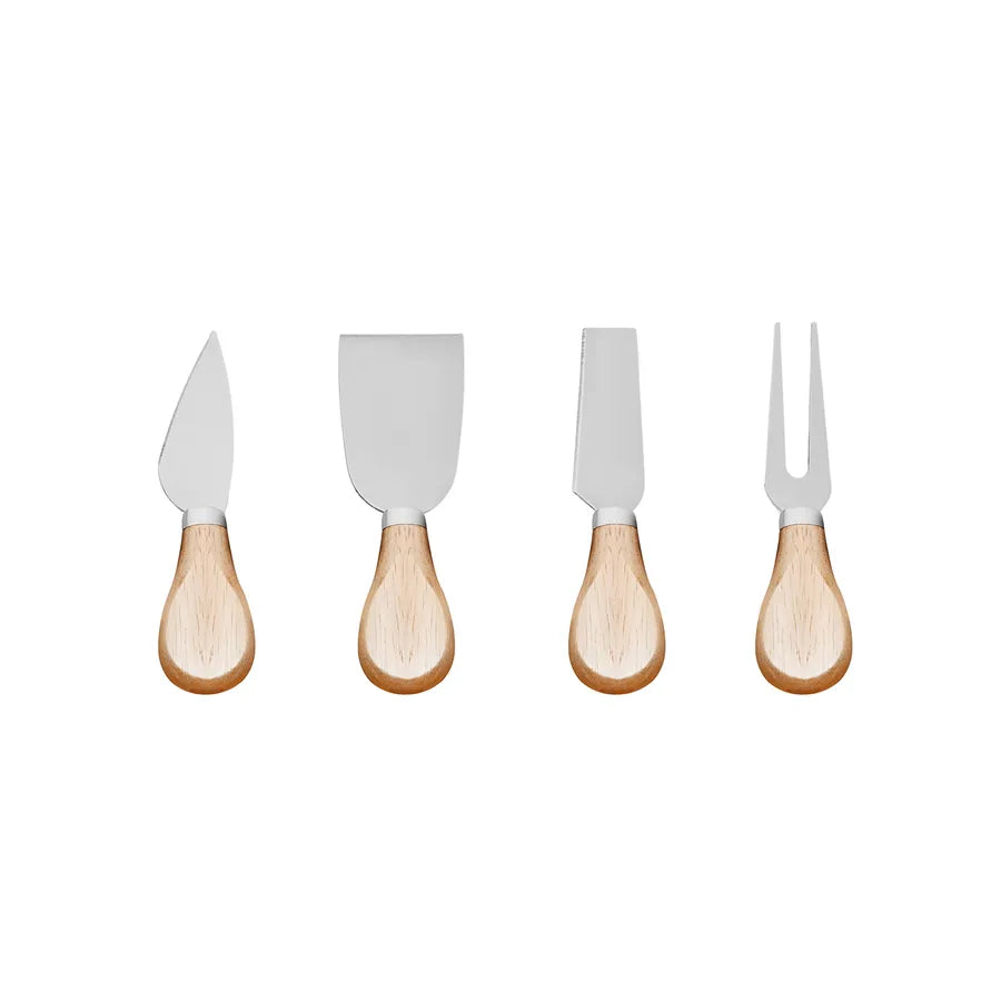 Karaca Gouda 5 Piece Cheese Knife Set with Cutting Board 153.03.08.2162 - Cutting Boards - ebarza Furniture UAE | Shop Modern Furniture in Abu Dhabi & Dubai - مفروشات ايبازرا في الامارات | تسوق اثاث عصري وديكورات مميزة في دبي وابوظبي