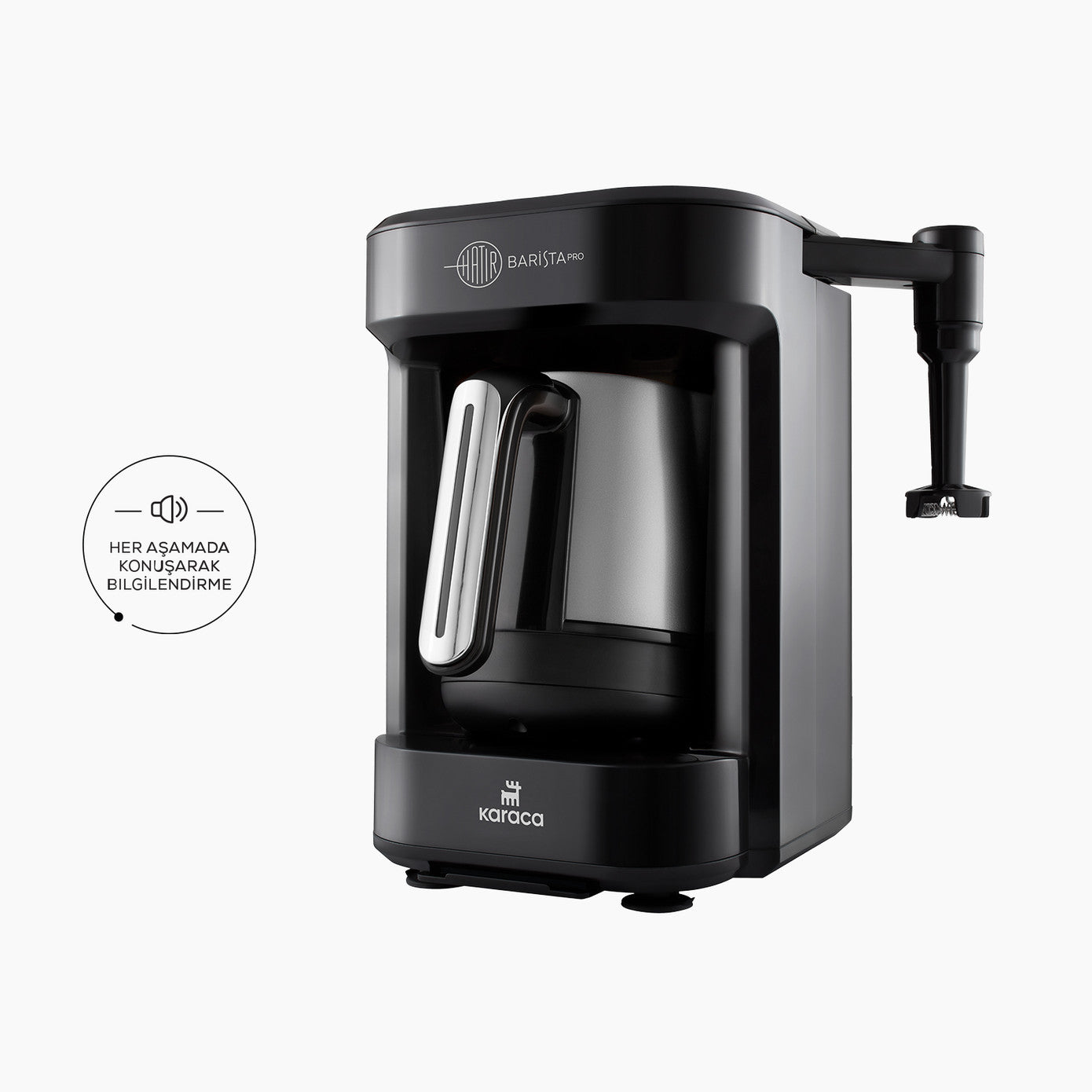 Karaca Hatır Barista Pro Talking Cappuccino and Turkish Coffee Machine Rosegold 153.03.06.8403 - Kitchen Appliances - ebarza Furniture UAE | Shop Modern Furniture in Abu Dhabi & Dubai - مفروشات ايبازرا في الامارات | تسوق اثاث عصري وديكورات مميزة في دبي وابوظبي