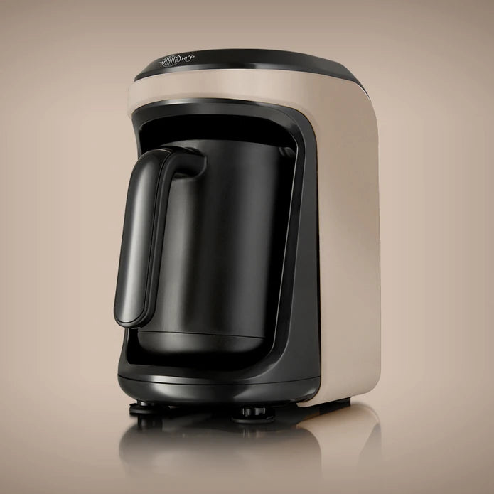 Karaca Hatır Hüp Turkish Coffee Machine Iconic Beige 5 Cup Capacity with Plenty of Foam 153.03.06.9359 - Kitchen Appliances - ebarza Furniture UAE | Shop Modern Furniture in Abu Dhabi & Dubai - مفروشات ايبازرا في الامارات | تسوق اثاث عصري وديكورات مميزة في دبي وابوظبي