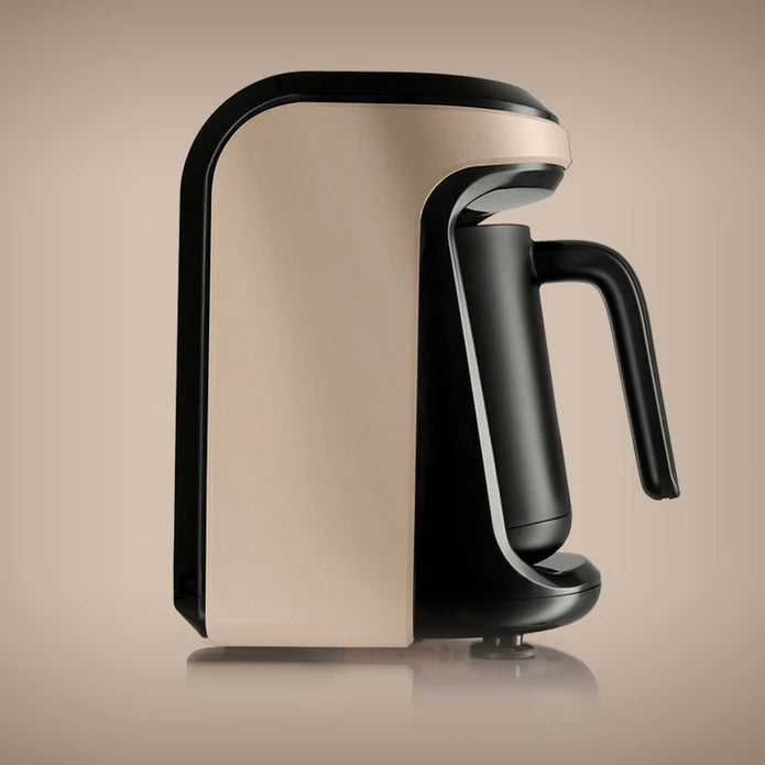 Karaca Hatır Hüp Turkish Coffee Machine Iconic Beige 5 Cup Capacity with Plenty of Foam 153.03.06.9359 - Kitchen Appliances - ebarza Furniture UAE | Shop Modern Furniture in Abu Dhabi & Dubai - مفروشات ايبازرا في الامارات | تسوق اثاث عصري وديكورات مميزة في دبي وابوظبي