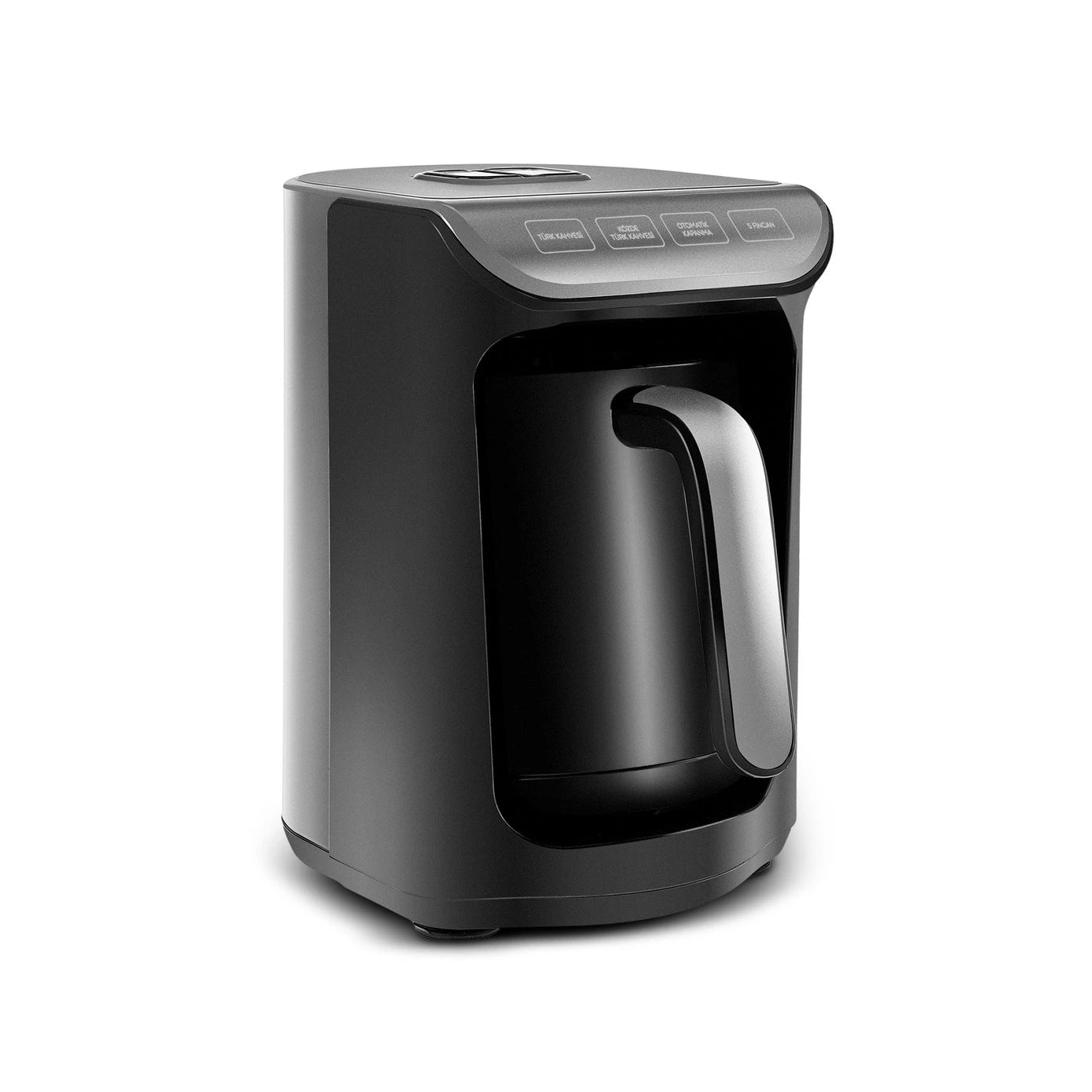 Karaca Hatır Turkish Coffee in the Grill and Turkish Coffee Machine Anthracite 5 Cup Capacity with Lots of Foam 153.09.01.1283 - Kitchen Appliances - ebarza Furniture UAE | Shop Modern Furniture in Abu Dhabi & Dubai - مفروشات ايبازرا في الامارات | تسوق اثاث عصري وديكورات مميزة في دبي وابوظبي