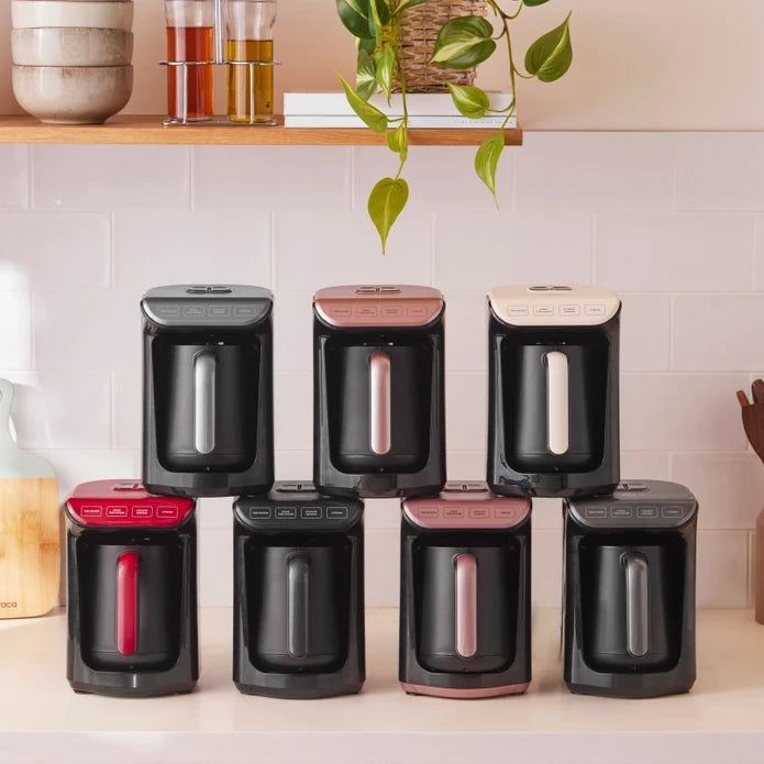 Karaca Hatır Turkish Coffee in the Grill and Turkish Coffee Machine Cream 5 Cup Capacity with Lots of Foam 153.09.01.0960 - Kitchen Appliances - ebarza Furniture UAE | Shop Modern Furniture in Abu Dhabi & Dubai - مفروشات ايبازرا في الامارات | تسوق اثاث عصري وديكورات مميزة في دبي وابوظبي