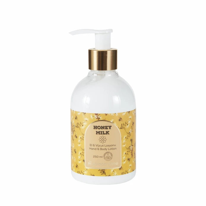 Karaca Home Cicek Honey Milk Hand and Body Lotion 250 ml 300.22.02.0915 - Body Lotion - ebarza Furniture UAE | Shop Modern Furniture in Abu Dhabi & Dubai - مفروشات ايبازرا في الامارات | تسوق اثاث عصري وديكورات مميزة في دبي وابوظبي