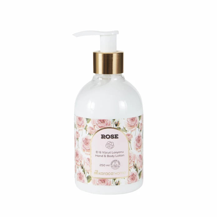 Karaca Home Cicek Rose Hand and Body Lotion 250 ml 300.22.02.0917 - Body Lotion - ebarza Furniture UAE | Shop Modern Furniture in Abu Dhabi & Dubai - مفروشات ايبازرا في الامارات | تسوق اثاث عصري وديكورات مميزة في دبي وابوظبي