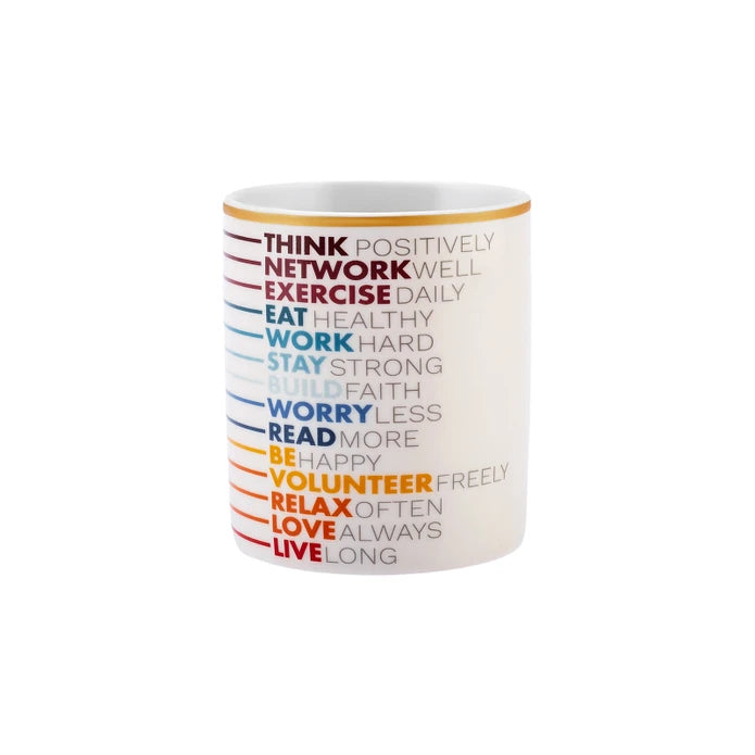 Karaca Motto Lines Mug 360 ml 153.03.05.0167 -  Mugs - ebarza Furniture UAE | Shop Modern Furniture in Abu Dhabi & Dubai - مفروشات ايبازرا في الامارات | تسوق اثاث عصري وديكورات مميزة في دبي وابوظبي