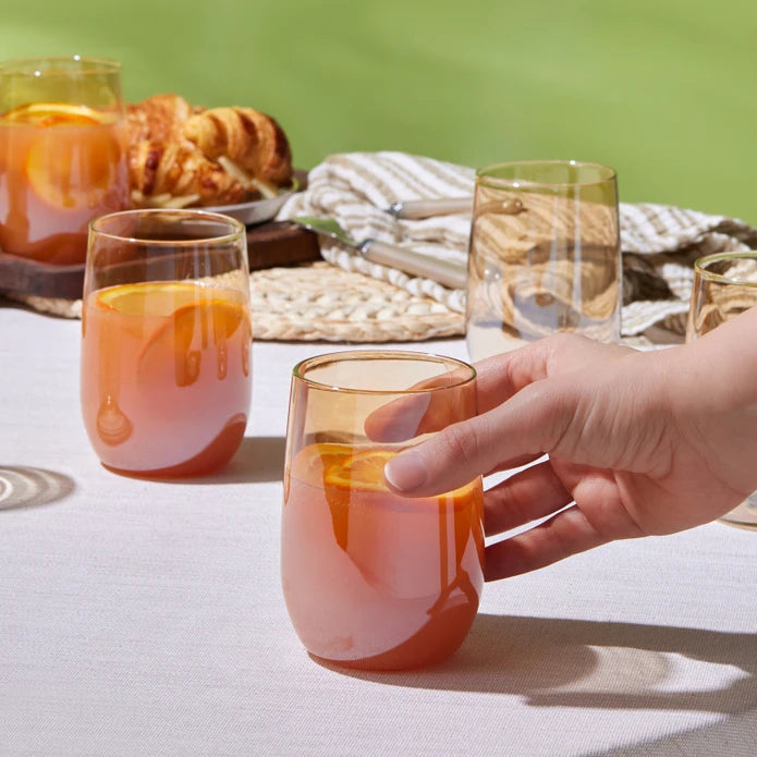 Karaca Parma Amber 7 Piece Water Set 153.09.01.0654 -  Drinkware - ebarza Furniture UAE | Shop Modern Furniture in Abu Dhabi & Dubai - مفروشات ايبازرا في الامارات | تسوق اثاث عصري وديكورات مميزة في دبي وابوظبي