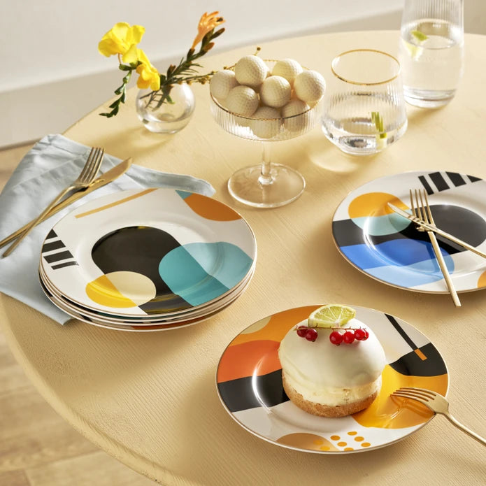 Karaca Puzzle Cake Set for 6 Persons 19 cm 153.03.05.0093 - Cake Sets - ebarza Furniture UAE | Shop Modern Furniture in Abu Dhabi & Dubai - مفروشات ايبازرا في الامارات | تسوق اثاث عصري وديكورات مميزة في دبي وابوظبي