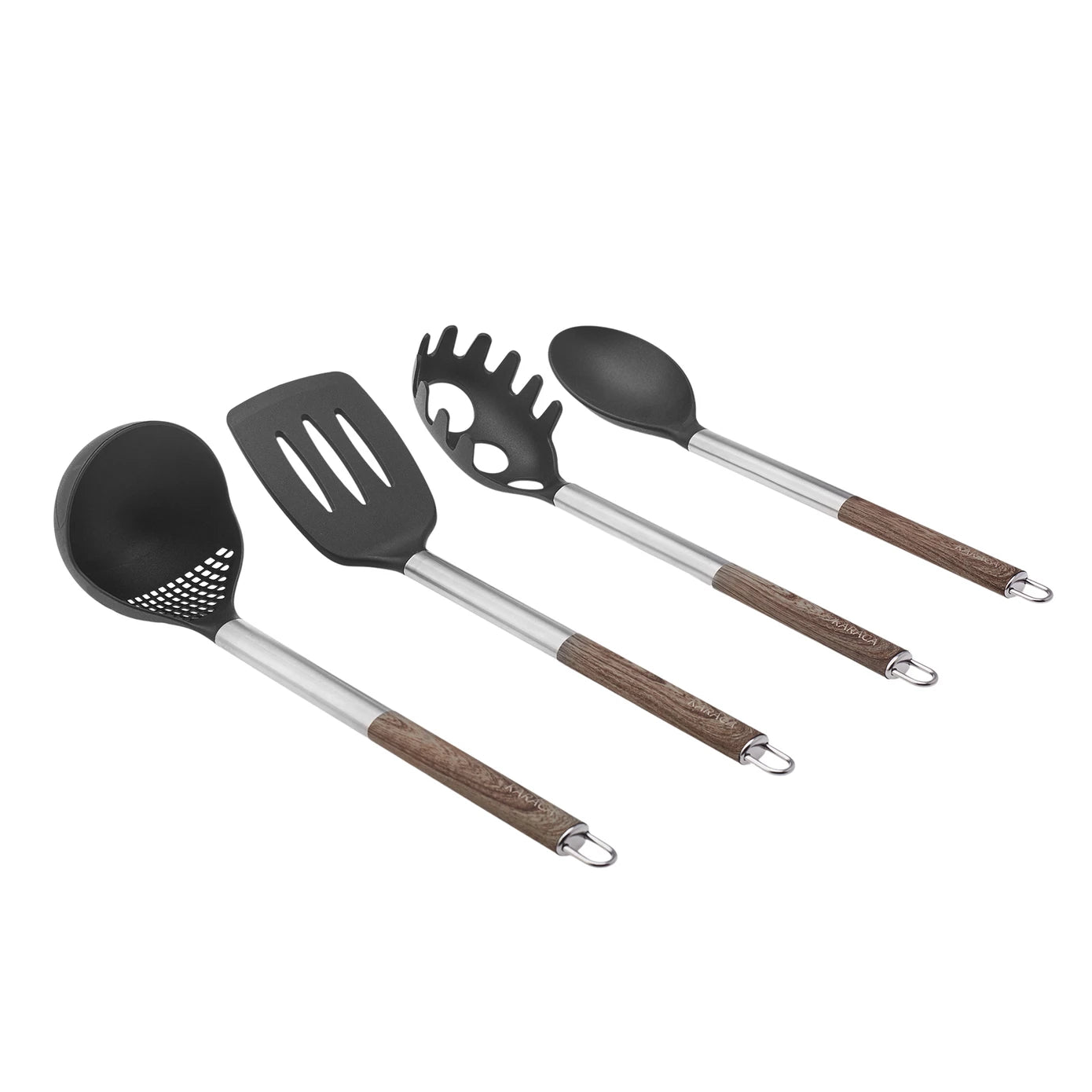 Karaca Timber 8 Piece Knife and Serving Set 153.03.06.7427 -  Service Sets - ebarza Furniture UAE | Shop Modern Furniture in Abu Dhabi & Dubai - مفروشات ايبازرا في الامارات | تسوق اثاث عصري وديكورات مميزة في دبي وابوظبي