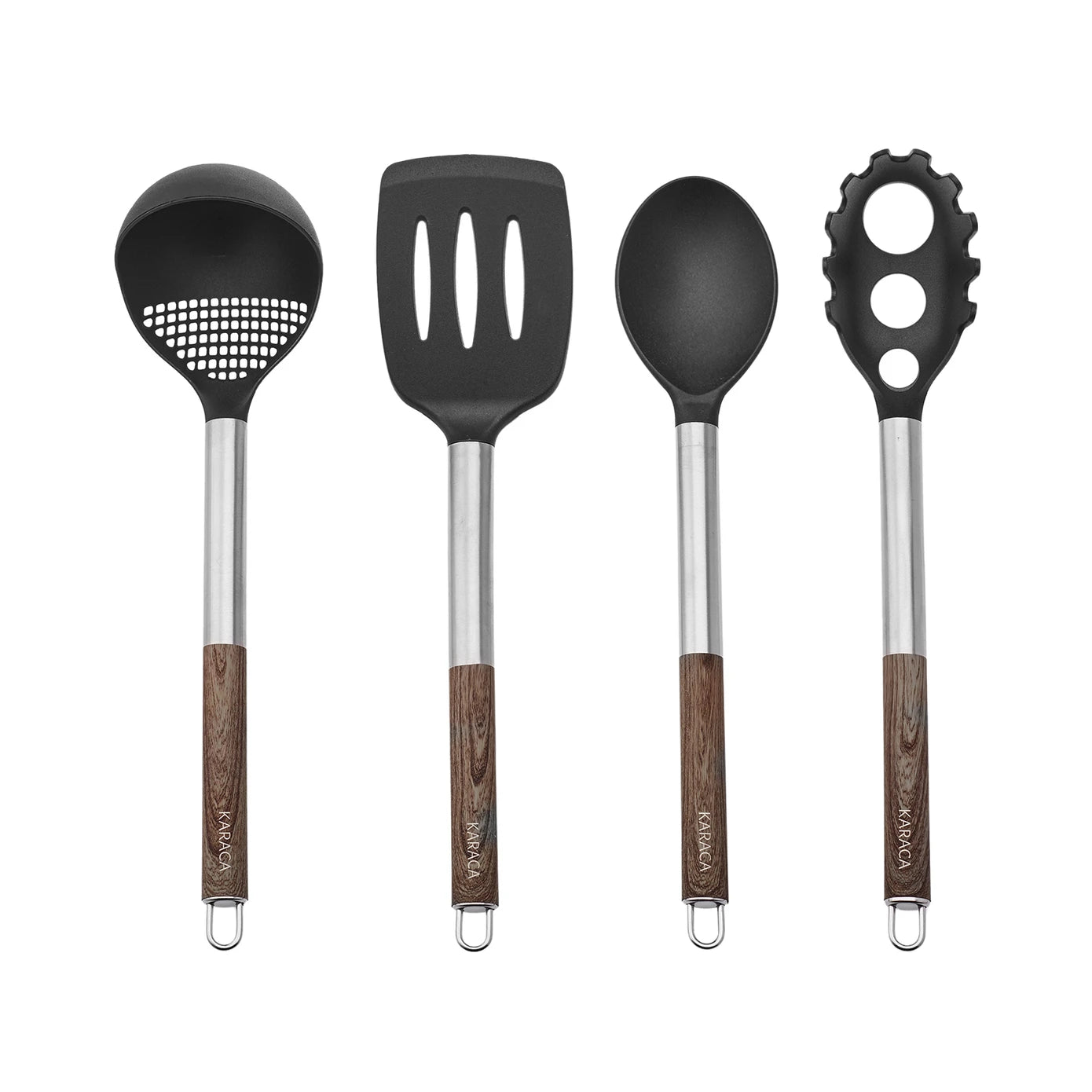 Karaca Timber 8 Piece Knife and Serving Set 153.03.06.7427 -  Service Sets - ebarza Furniture UAE | Shop Modern Furniture in Abu Dhabi & Dubai - مفروشات ايبازرا في الامارات | تسوق اثاث عصري وديكورات مميزة في دبي وابوظبي