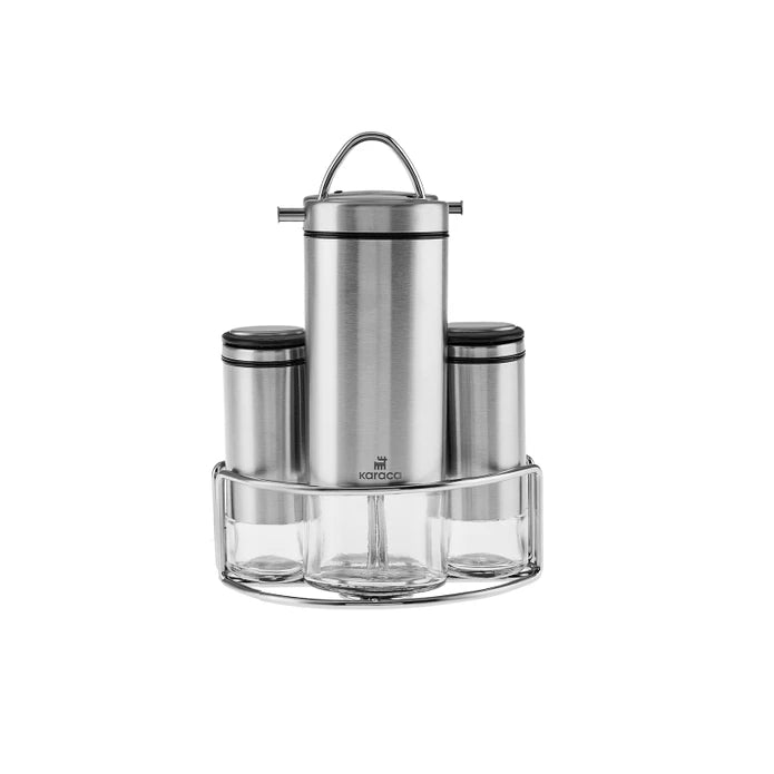 Karaca Walter Inox Salad Set 153.03.08.5012 - Spice Sets - ebarza Furniture UAE | Shop Modern Furniture in Abu Dhabi & Dubai - مفروشات ايبازرا في الامارات | تسوق اثاث عصري وديكورات مميزة في دبي وابوظبي