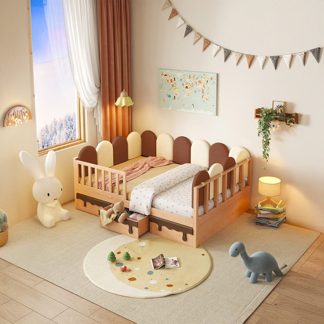 Pre-order 35 Days Delivery Neapolitan Kid Bed With drawers E2221F