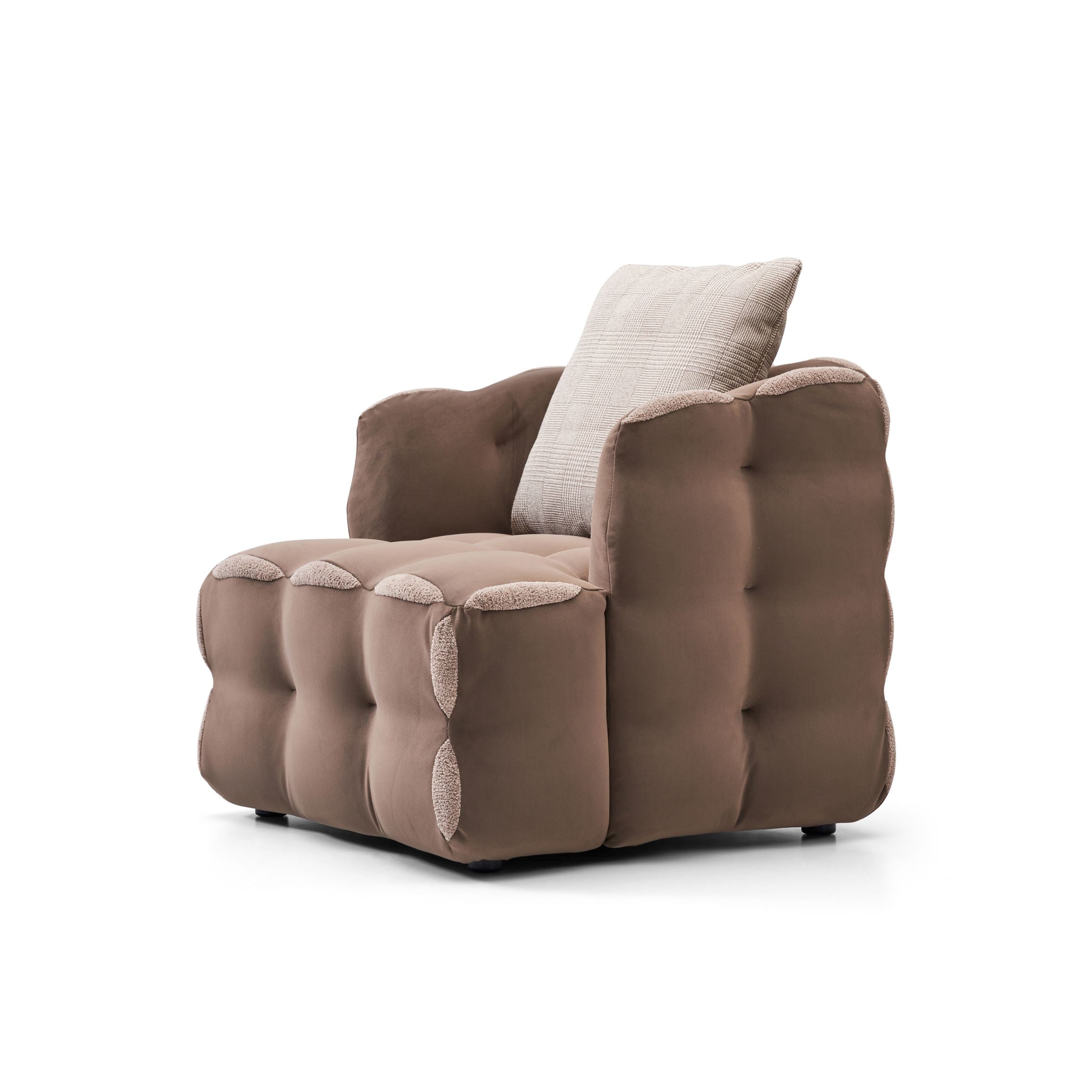 Aurora Steel Frame Armchair LC068 -  Armchairs - ebarza Furniture UAE | Shop Modern Furniture in Abu Dhabi & Dubai - مفروشات ايبازرا في الامارات | تسوق اثاث عصري وديكورات مميزة في دبي وابوظبي