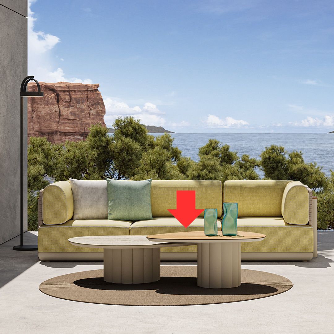 Lotus Outdoor Coffee Table KT8602H63HPL-High - Outdoor Tables - ebarza Furniture UAE | Shop Modern Furniture in Abu Dhabi & Dubai - مفروشات ايبازرا في الامارات | تسوق اثاث عصري وديكورات مميزة في دبي وابوظبي