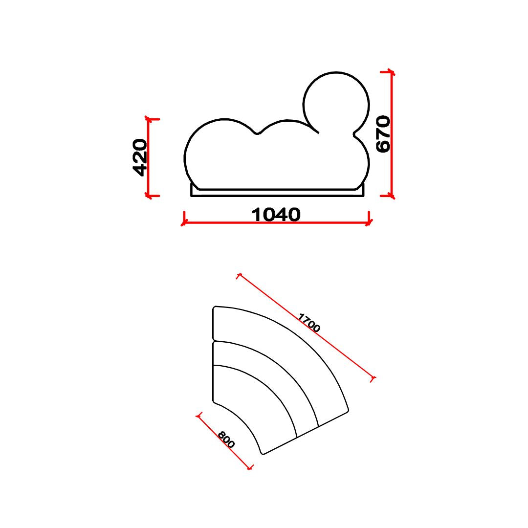 Laisi 90 Degree Corner Module With Long Back -  SF238-C -  Sofas - ebarza Furniture UAE | Shop Modern Furniture in Abu Dhabi & Dubai - مفروشات ايبازرا في الامارات | تسوق اثاث عصري وديكورات مميزة في دبي وابوظبي