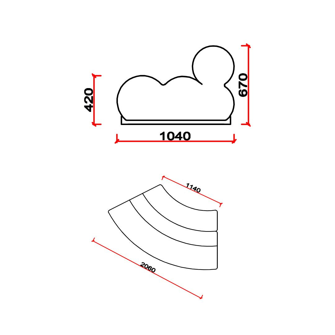 Laisi 90 Degree Corner Module With Short Back - SF238-D -  Sofas - ebarza Furniture UAE | Shop Modern Furniture in Abu Dhabi & Dubai - مفروشات ايبازرا في الامارات | تسوق اثاث عصري وديكورات مميزة في دبي وابوظبي