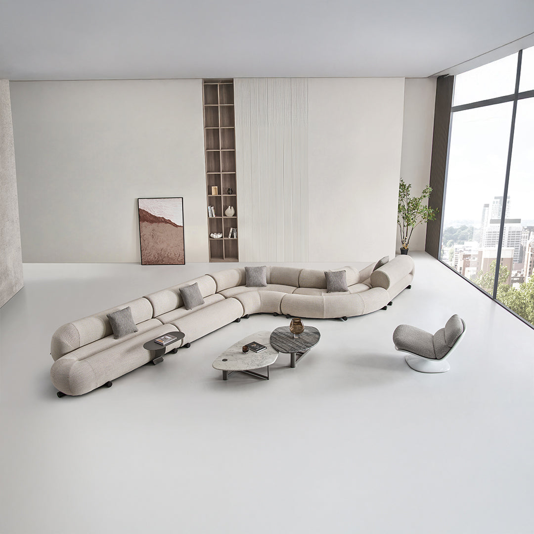 Laisi 90 Degree Corner Module With Long Back - SF238-C - Sofas - ebarza Furniture UAE | Shop Modern Furniture in Abu Dhabi & Dubai - مفروشات ايبازرا في الامارات | تسوق اثاث عصري وديكورات مميزة في دبي وابوظبي