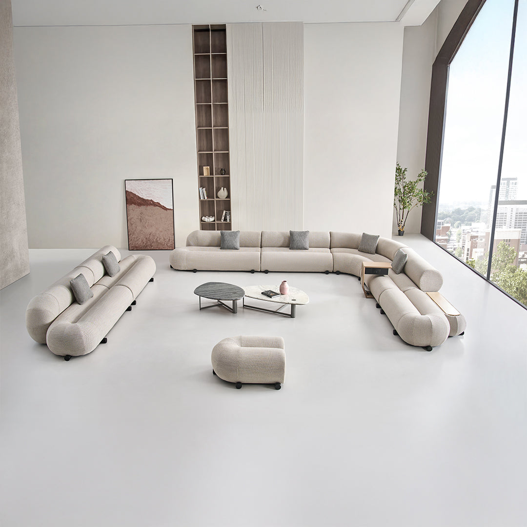 Laisi 2-Seater Module With 2/3 Full Back - SF238-B - Sofas - ebarza Furniture UAE | Shop Modern Furniture in Abu Dhabi & Dubai - مفروشات ايبازرا في الامارات | تسوق اثاث عصري وديكورات مميزة في دبي وابوظبي