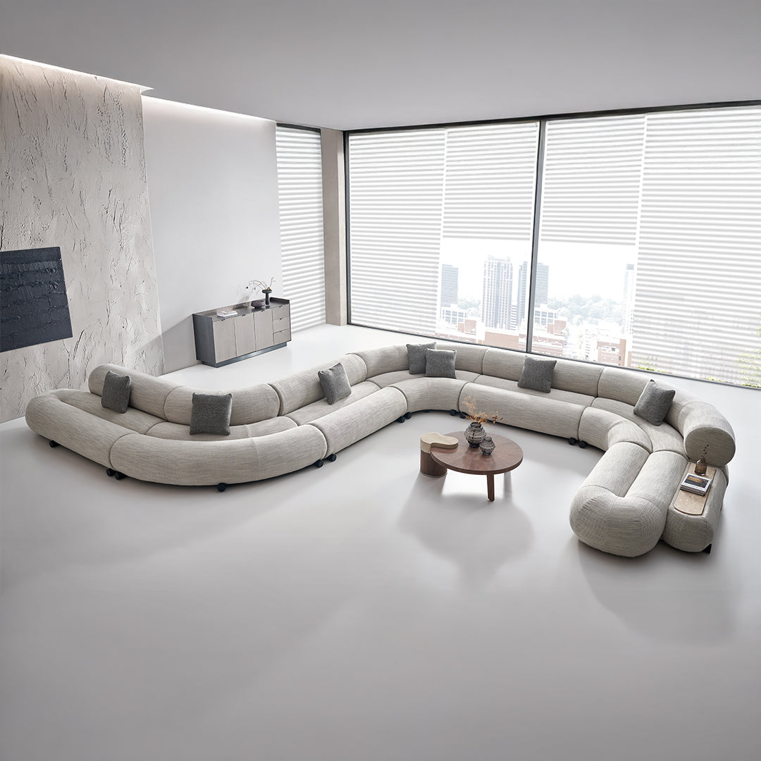 Laisi 2-Seater Module With 2/3 Back(right side) - SF238 - A -  Sofas - ebarza Furniture UAE | Shop Modern Furniture in Abu Dhabi & Dubai - مفروشات ايبازرا في الامارات | تسوق اثاث عصري وديكورات مميزة في دبي وابوظبي